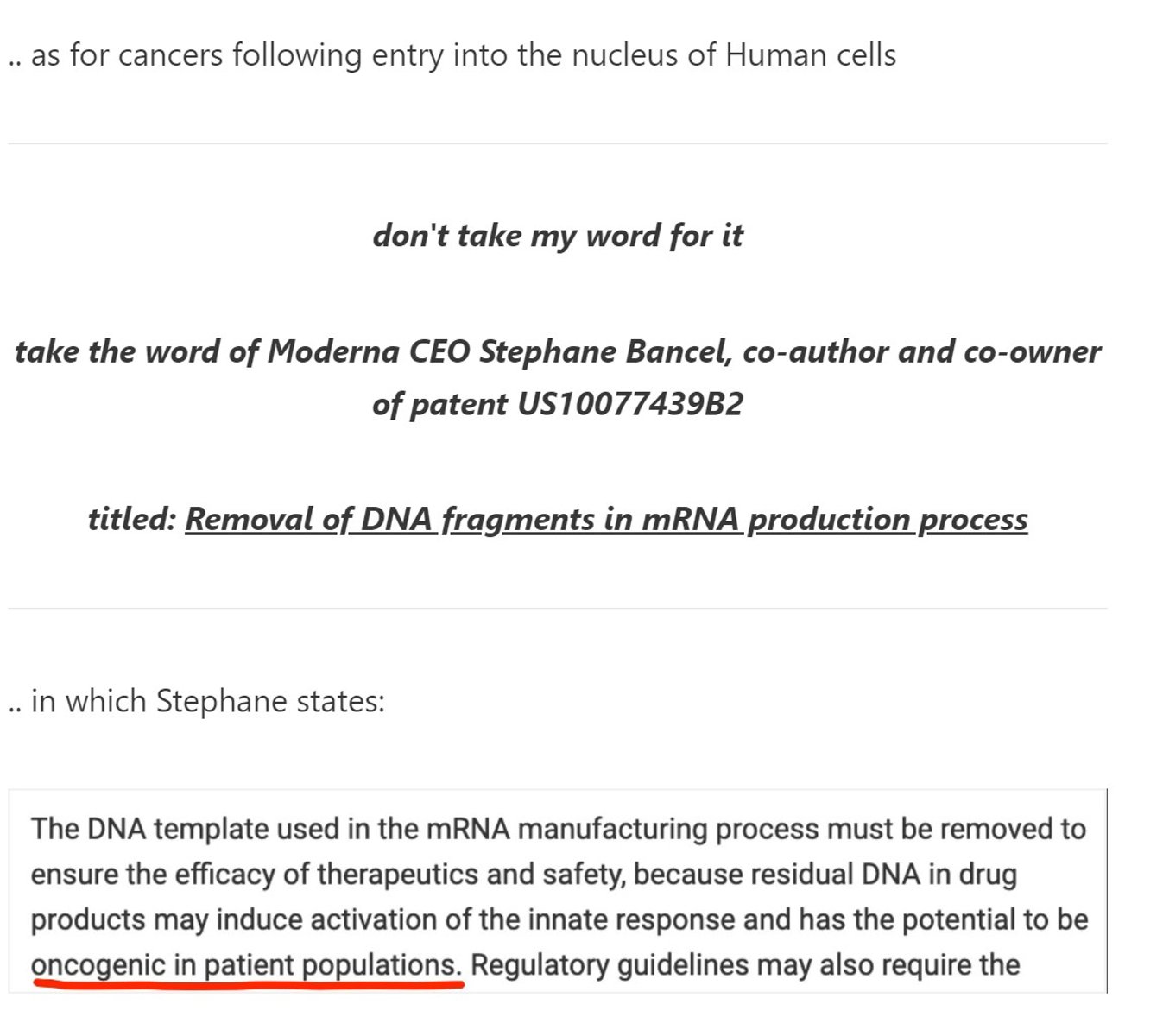 Forstjori Moderna cancer afrif DNA mengunar i RNA boluefnum